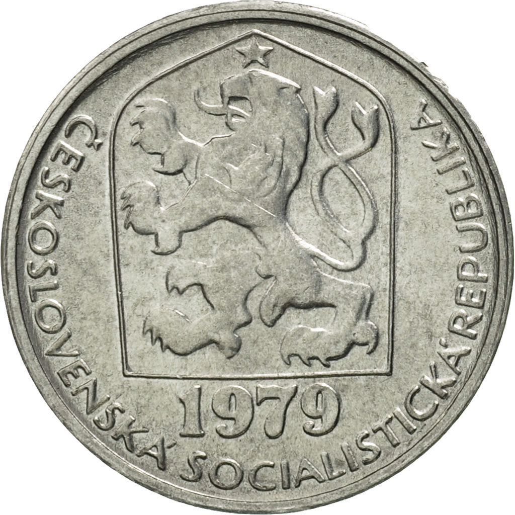 Coin, Czechoslovakia, 5 Haleru, 1979, MS(65-70), Aluminum, KM:86