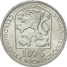 Coin, Czechoslovakia, 10 Haleru, 1976, MS(65-70), Aluminum, KM:80
