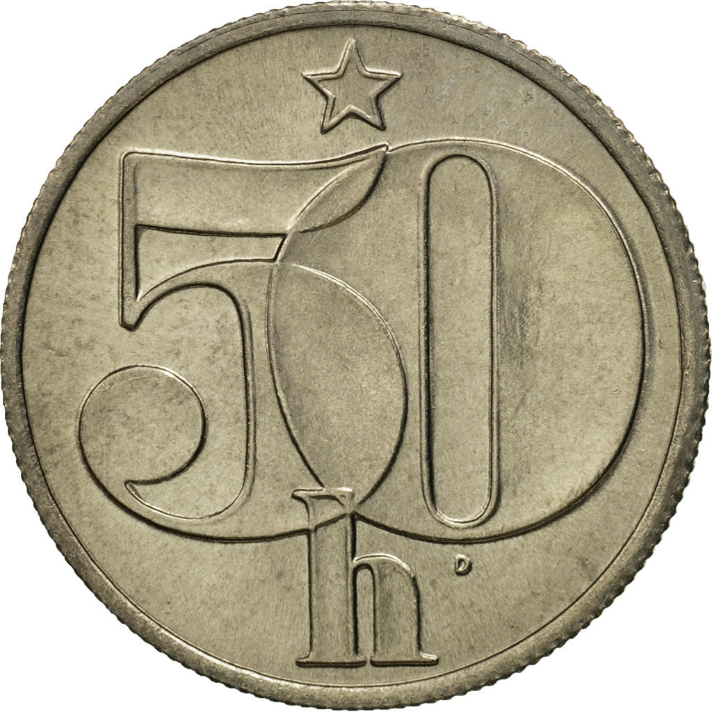 Monnaie, Tchécoslovaquie, 50 Haleru, 1978, FDC, Copper-nickel, KM:89