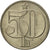 Moneta, Czechosłowacja, 50 Haleru, 1978, MS(65-70), Miedź-Nikiel, KM:89