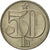 Moneta, Czechosłowacja, 50 Haleru, 1978, MS(65-70), Miedź-Nikiel, KM:89
