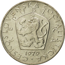 Coin, Czechoslovakia, 5 Korun, 1979, MS(65-70), Copper-nickel, KM:60