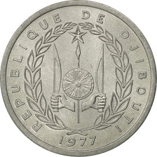 Münze, Dschibuti, Franc, 1977, Paris, STGL, Aluminium, KM:20