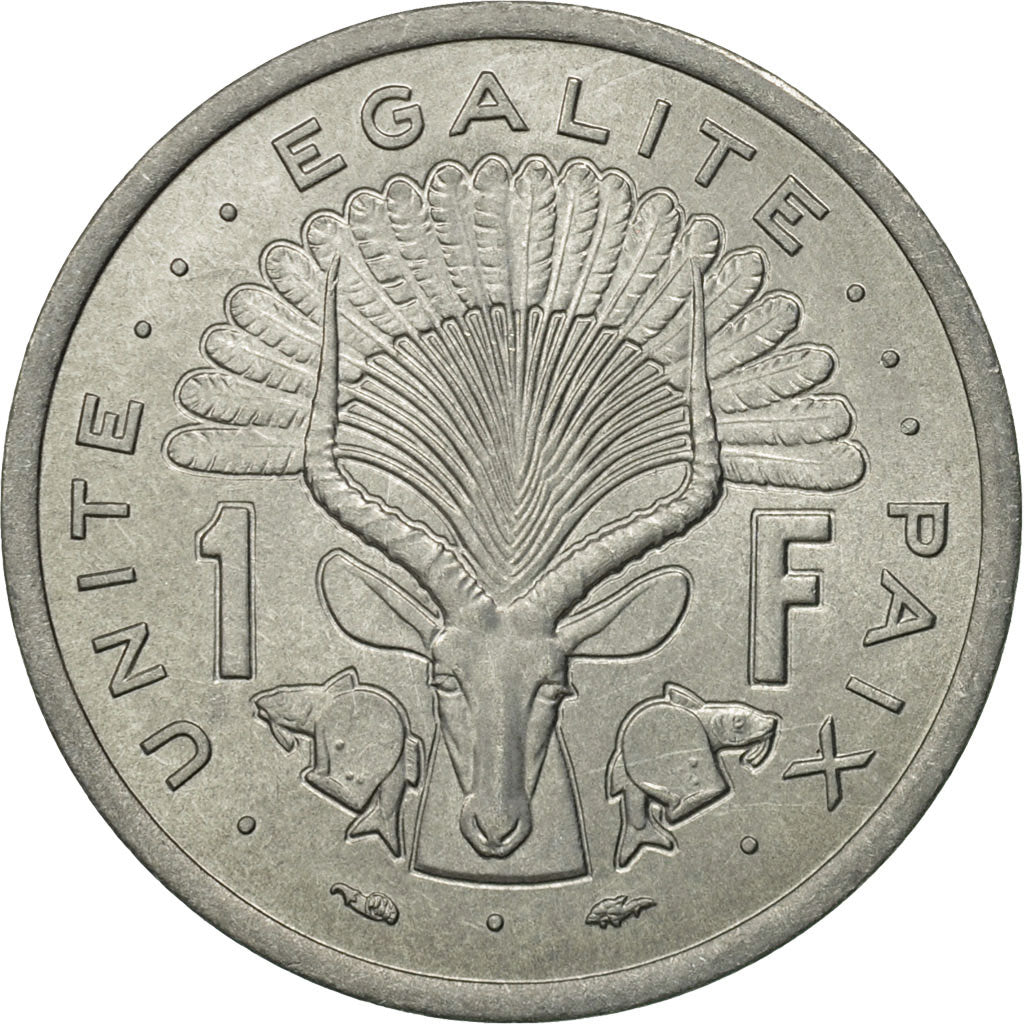 Coin, Djibouti, Franc, 1977, Paris, MS(65-70), Aluminum, KM:20