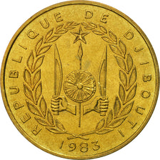 Coin, Djibouti, 20 Francs, 1983, Paris, MS(65-70), Aluminum-Bronze, KM:24