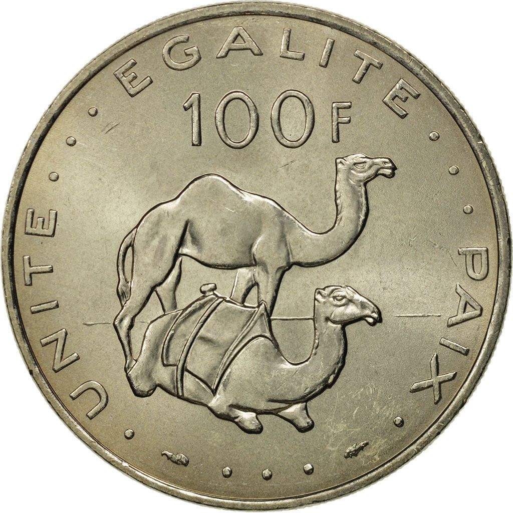 Djibouti, 100 Francs, 1977, Paris, MS(65-70), Copper-nickel, KM:26