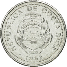 Coin, Costa Rica, 25 Centimos, 1983, MS(65-70), Aluminum, KM:188.3
