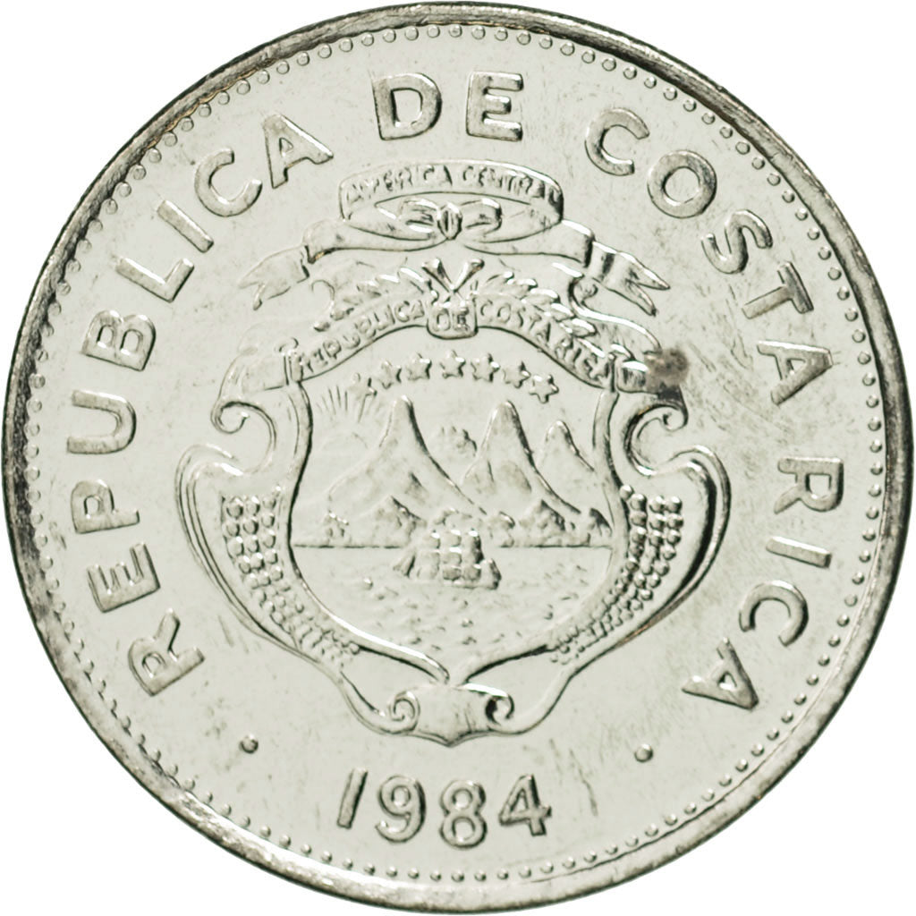 Moneta, Costa Rica, 50 Centimos, 1984, FDC, Acciaio inossidabile, KM:209.2