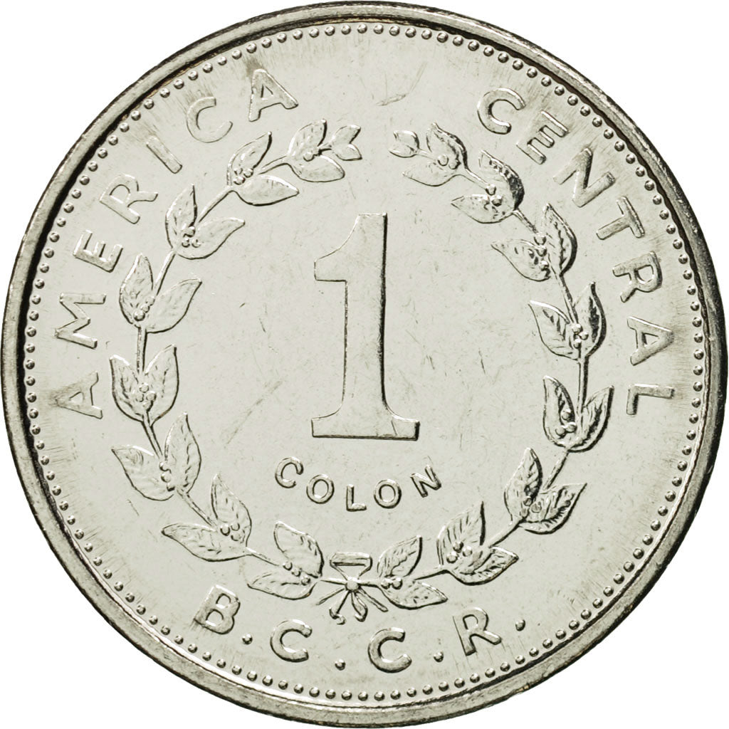 Costa Rica, Colon, 1984, MS(65-70), Stainless Steel, KM:210.1