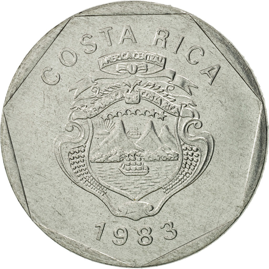 Costa Rica, 5 Colones, 1983, FDC, Stainless Steel, KM:214.1