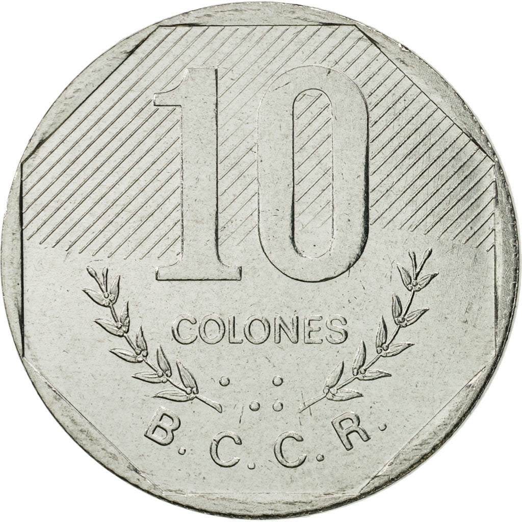 Costa Rica, 10 Colones, 1983, FDC, Stainless Steel, KM:215.1
