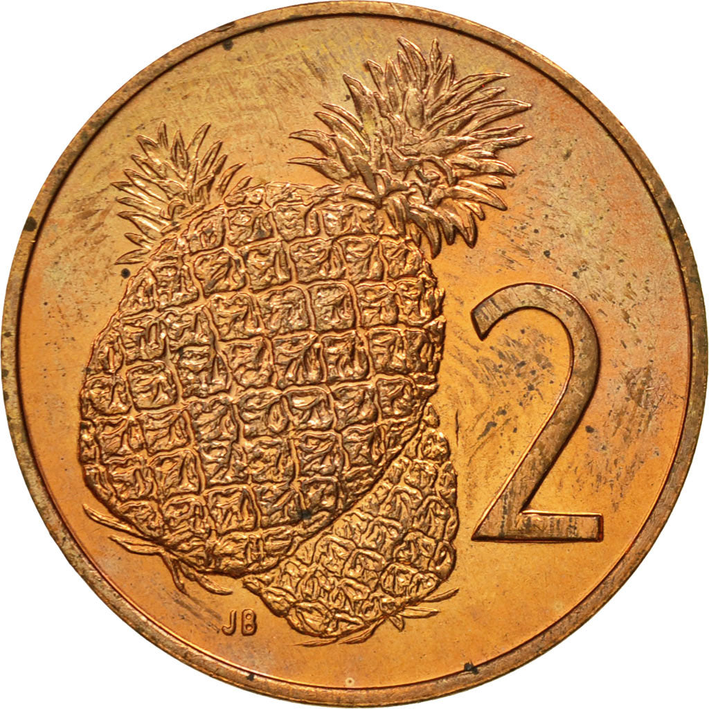 Coin, Cook Islands, Elizabeth II, 2 Cents, 1983, Franklin Mint, MS(63), Bronze
