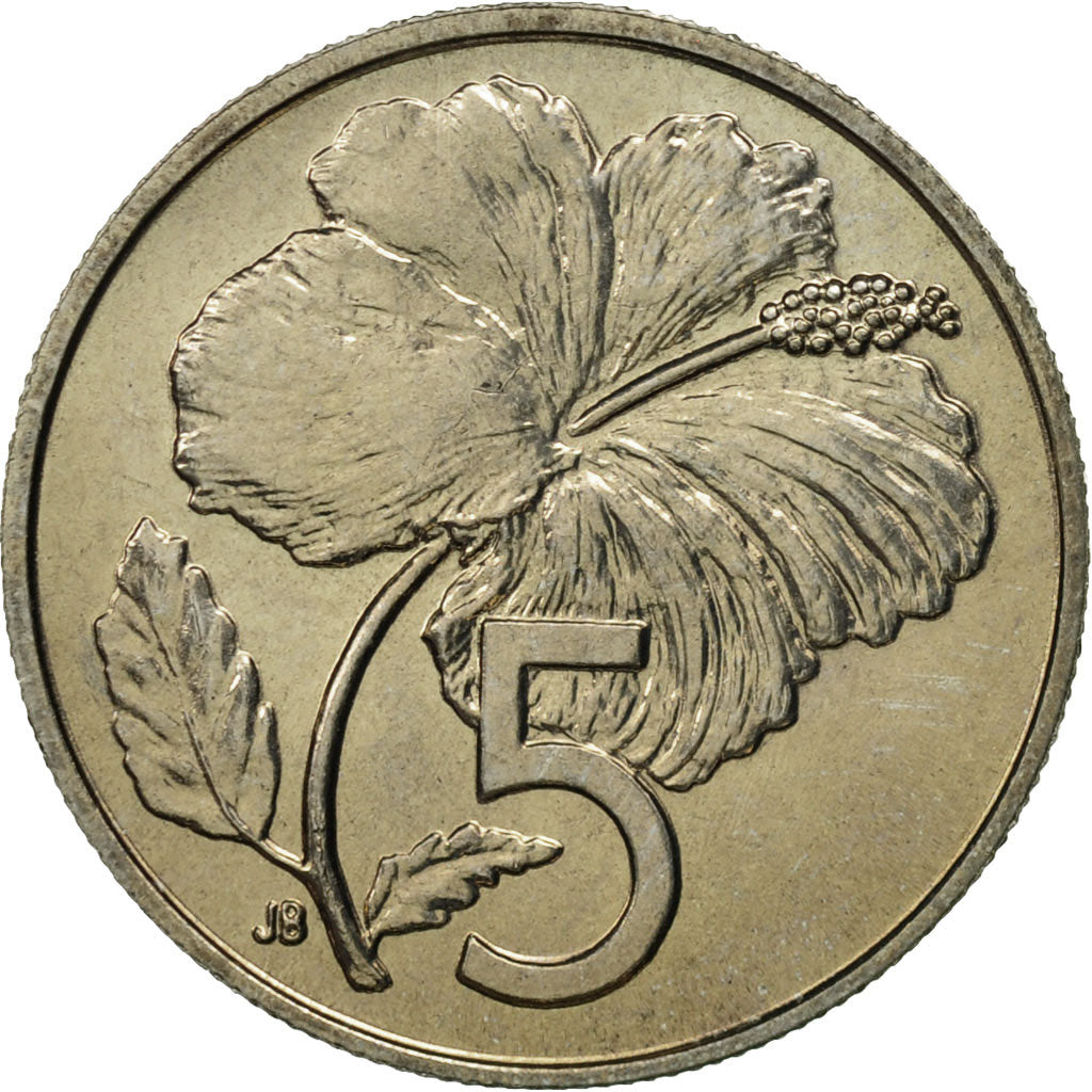 Coin, Cook Islands, Elizabeth II, 5 Cents, 1983, Franklin Mint, MS(65-70)