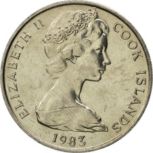 Moneta, Isole Cook, Elizabeth II, 10 Cents, 1983, Franklin Mint, FDC