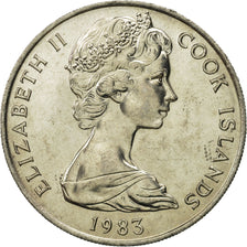 Monnaie, Îles Cook, Elizabeth II, 20 Cents, 1983, Franklin Mint, FDC