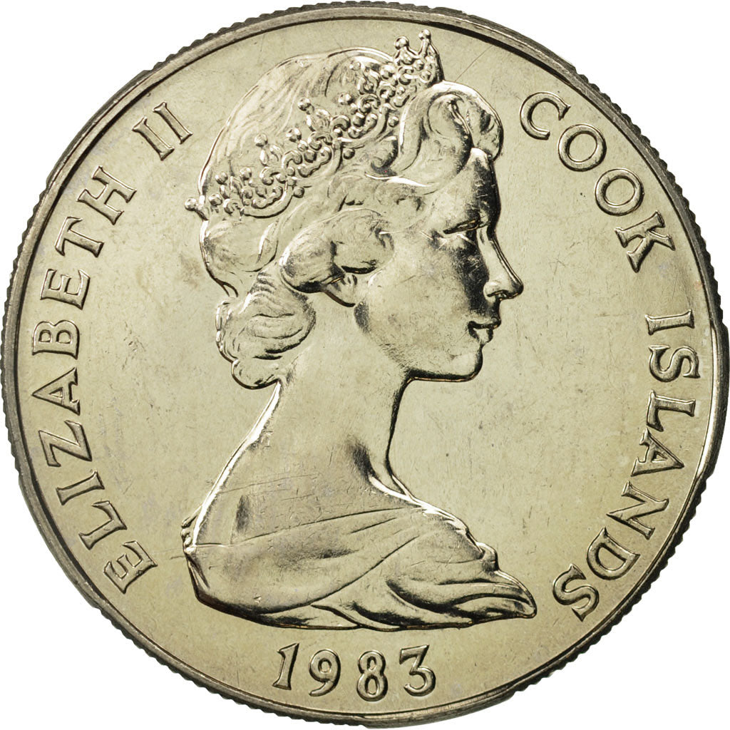 Cook Islands, Elizabeth II, 50 Cents, 1983, Franklin Mint, MS(65-70)