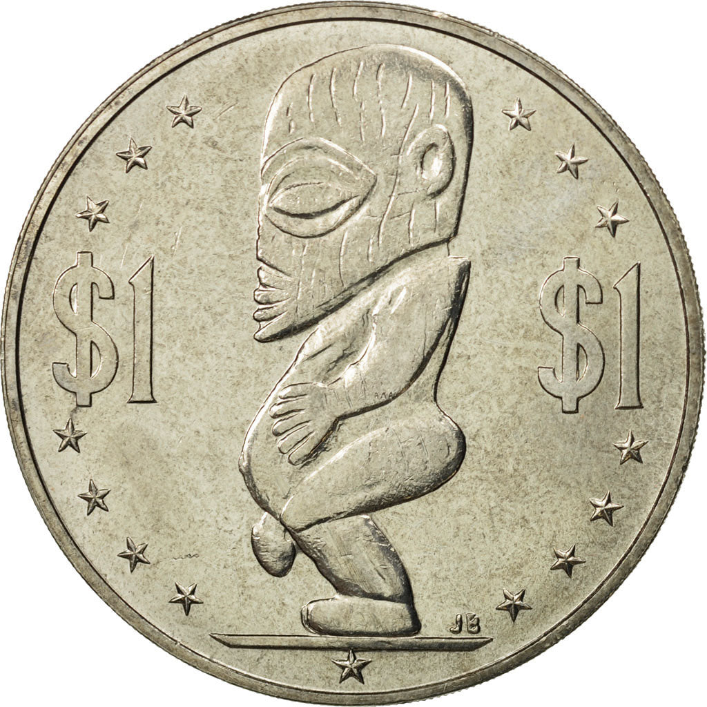 Cook Islands, Elizabeth II, Dollar, 1983, Franklin Mint, MS(63), Copper-nickel