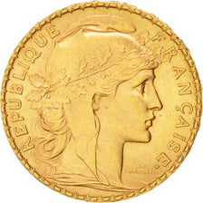 FRANCE, Marianne, 20 Francs, 1903, Paris, KM #847, AU(55-58), Gold, Gadoury...