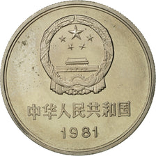CHINA, PEOPLE'S REPUBLIC, Yuan, 1981, MS(63), Copper-nickel, KM:18