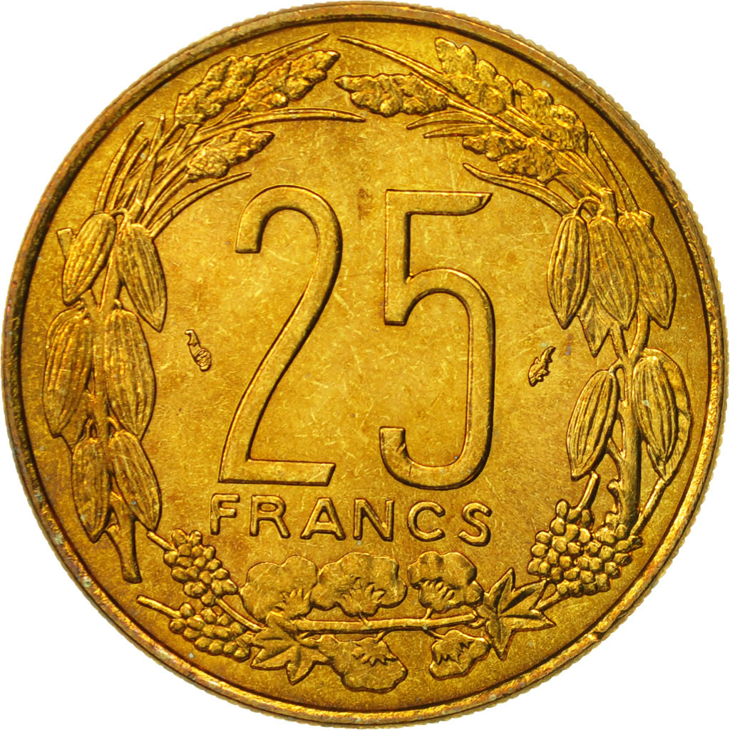 Coin, Central African States, 25 Francs, 1978, Paris, MS(65-70)