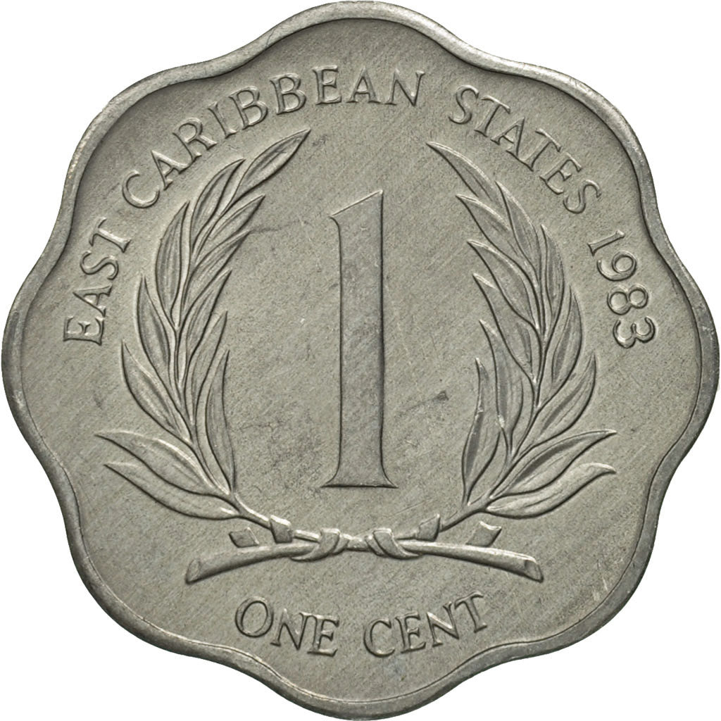 East Caribbean States, Elizabeth II, Cent, 1983, Paris, MS(65-70), Aluminum