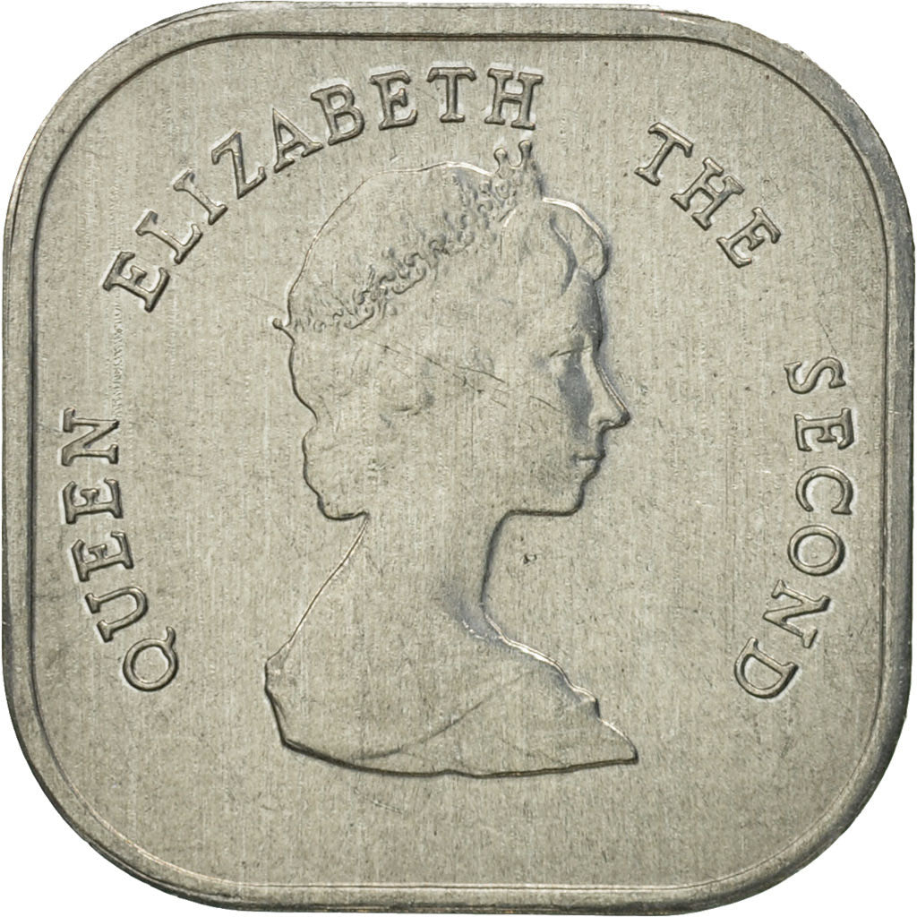 East Caribbean States, Elizabeth II, 2 Cents, 1981, Paris, MS(65-70), Aluminum