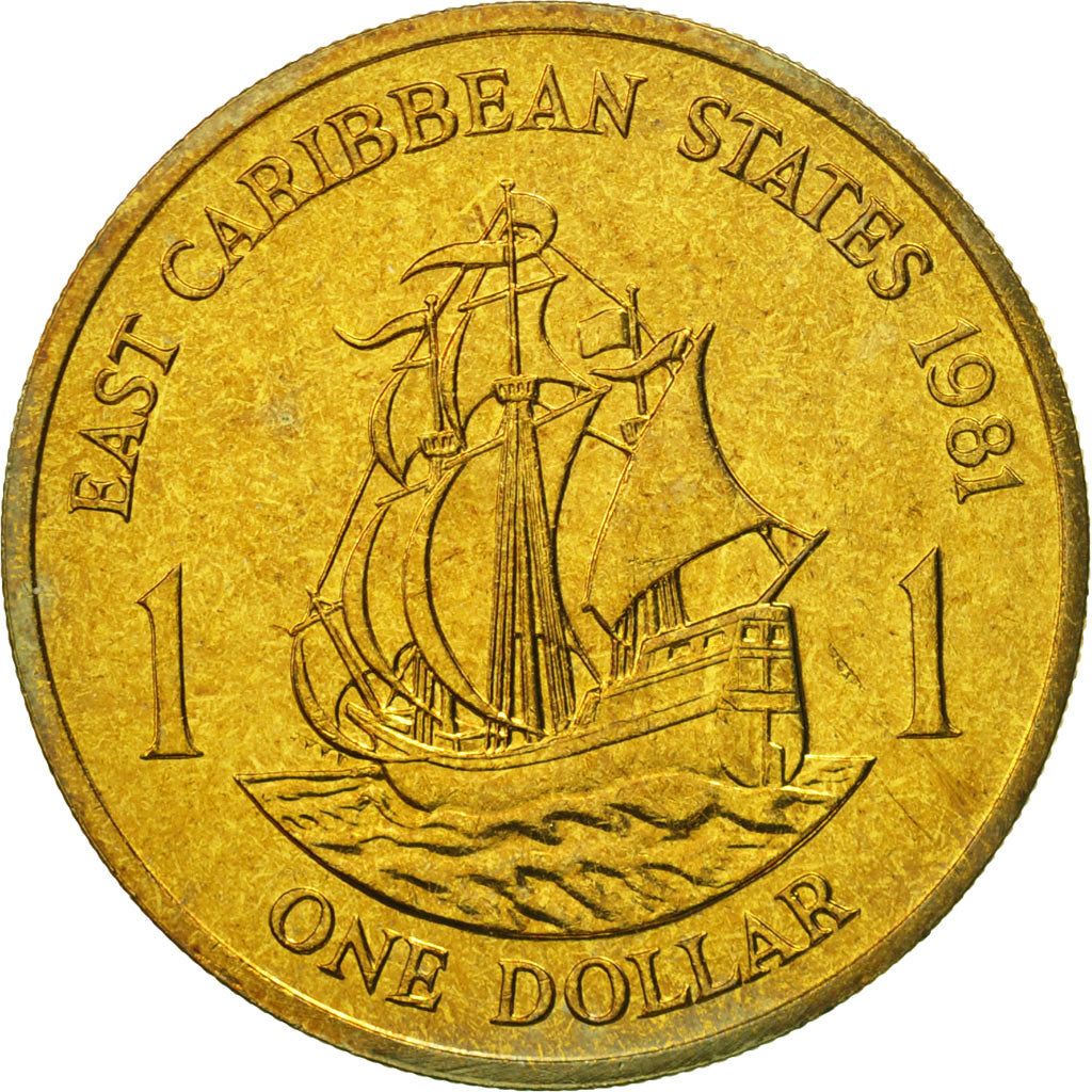 Coin, East Caribbean States, Elizabeth II, Dollar, 1981, Paris, MS(63)