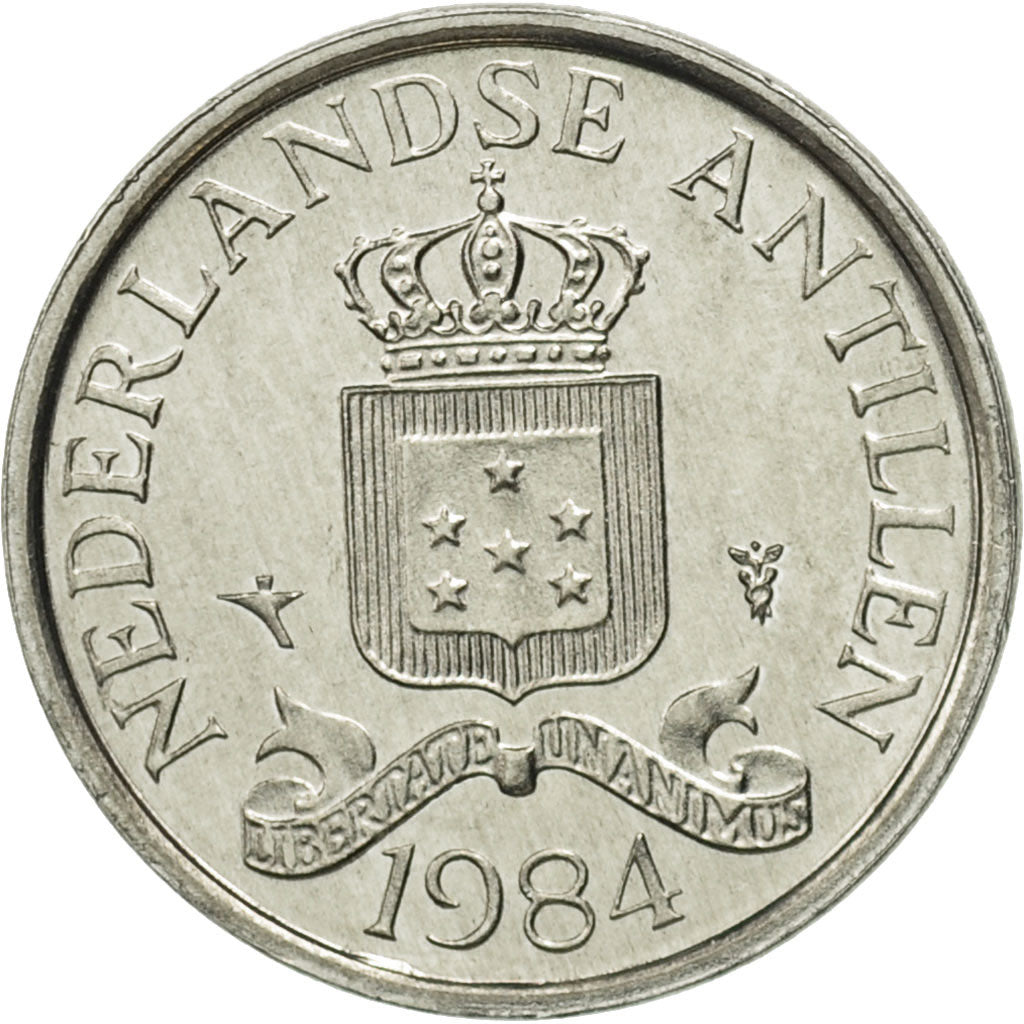 Coin, Netherlands Antilles, Juliana, Cent, 1984, MS(65-70), Aluminum, KM:8a