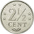 Munten, Nederlandse Antillen, Juliana, 2-1/2 Cents, 1984, FDC, Aluminium, KM:9a