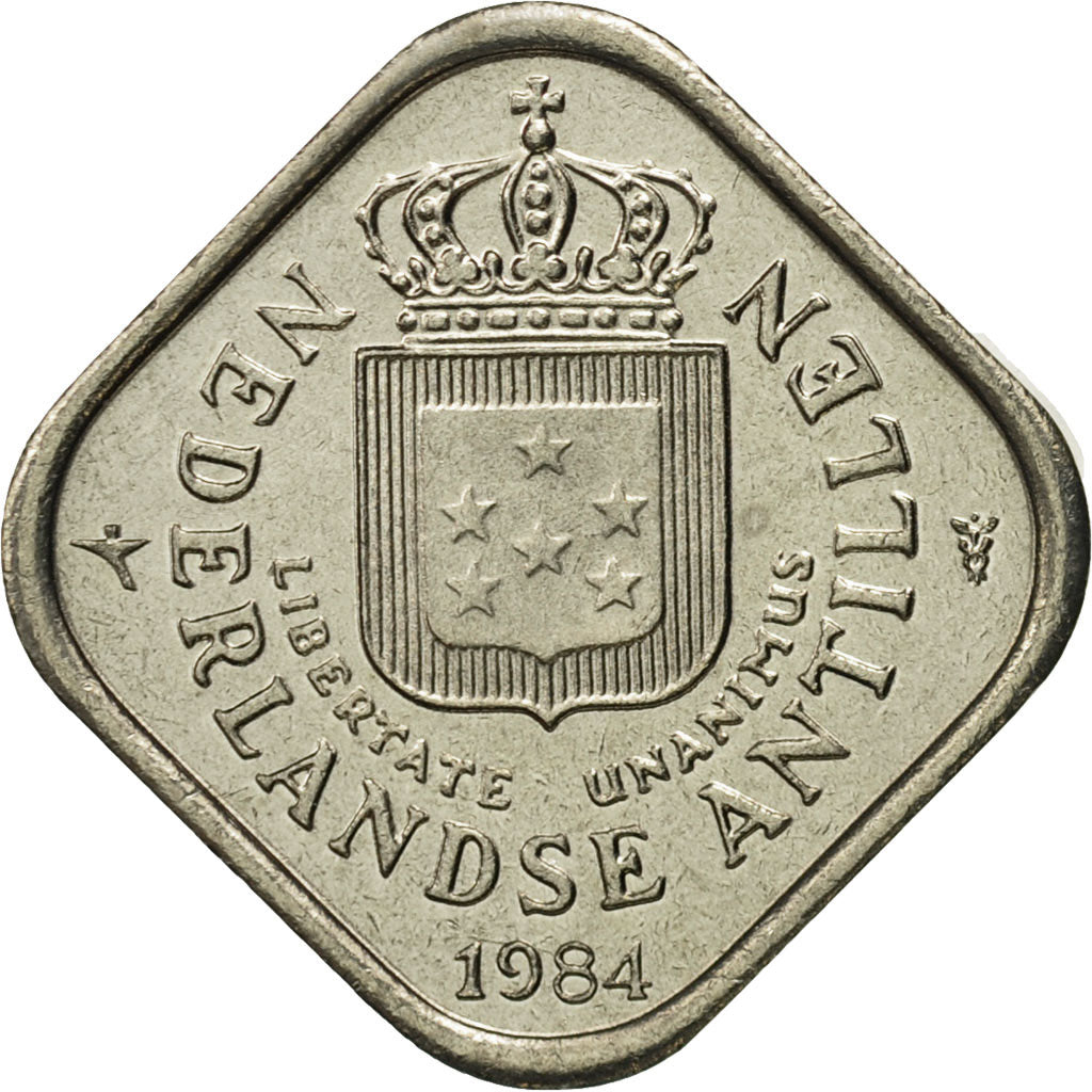 Moneta, Antille olandesi, Juliana, 5 Cents, 1984, FDC, Rame-nichel, KM:13