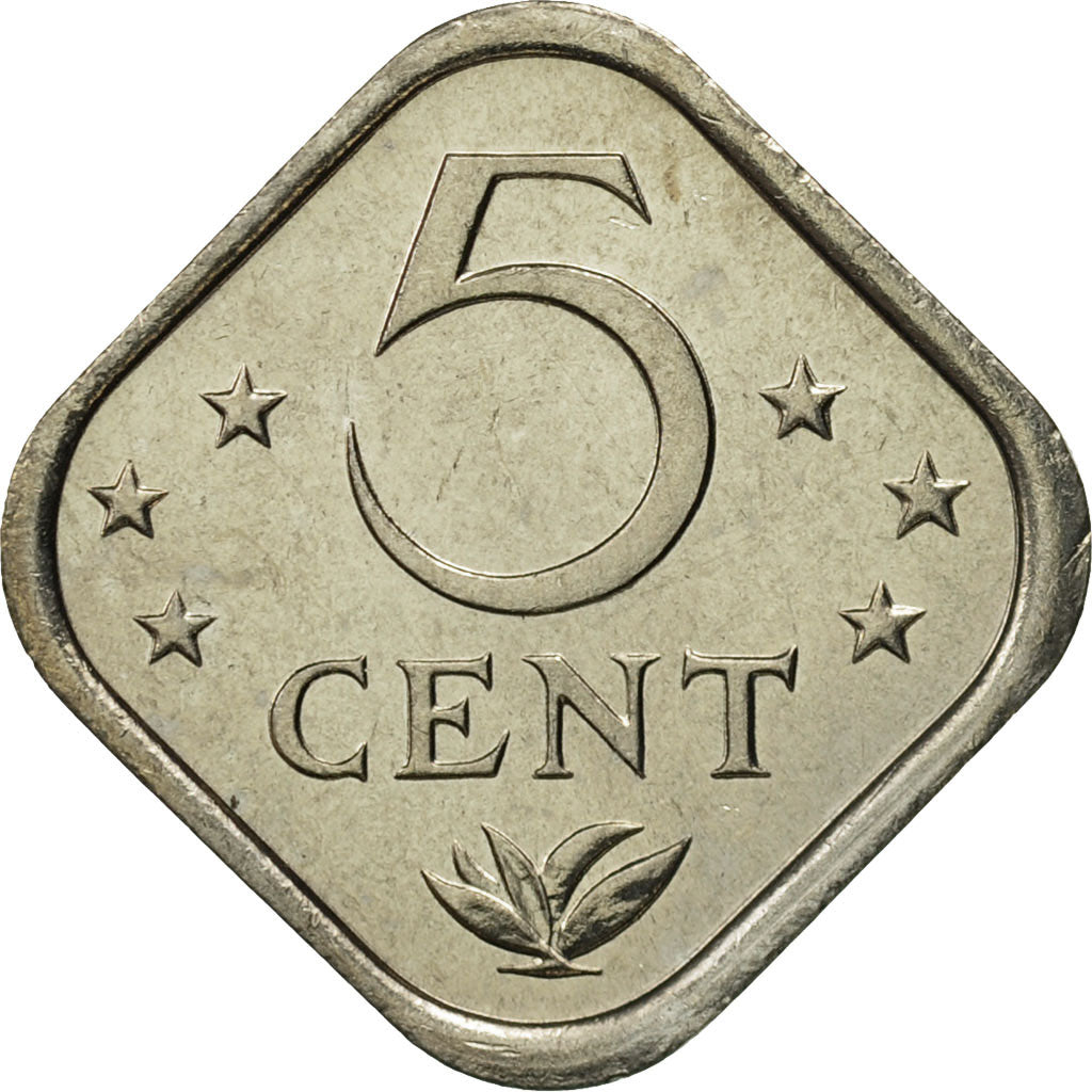 Moneta, Antille olandesi, Juliana, 5 Cents, 1984, FDC, Rame-nichel, KM:13