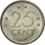 Moneta, Antille olandesi, Beatrix, 25 Cents, 1984, FDC, Nichel, KM:11