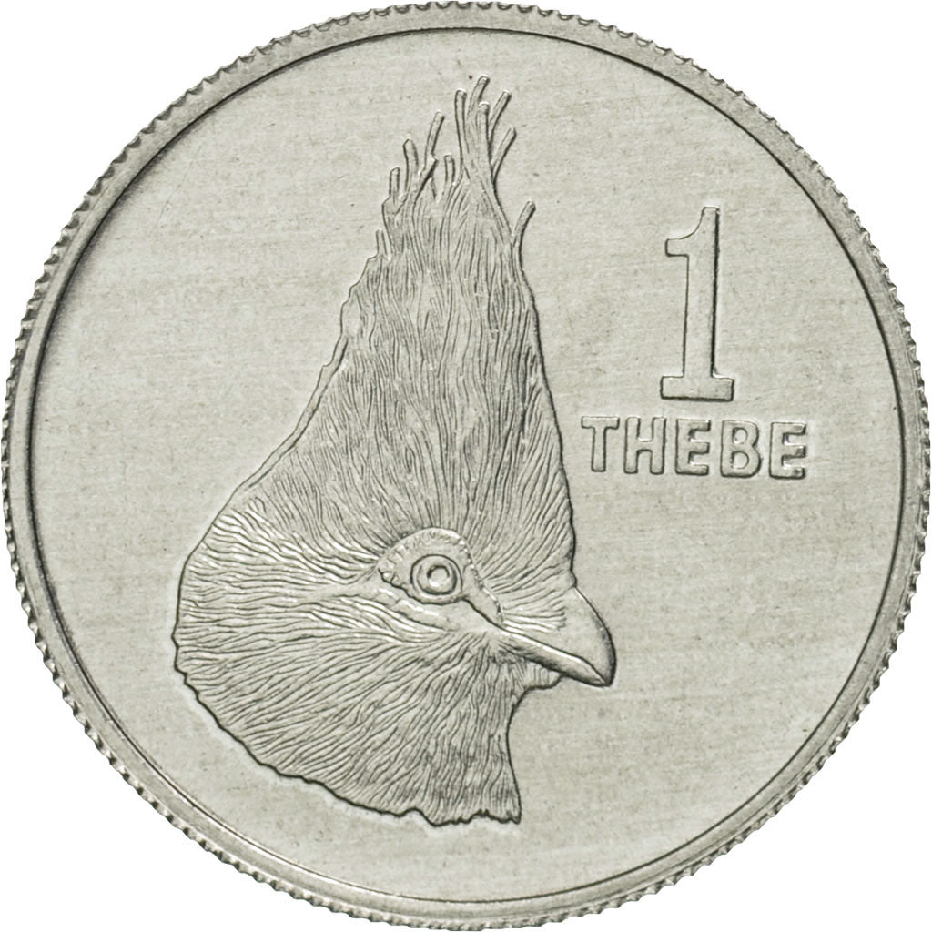 Botswana, Thebe, 1984, British Royal Mint, MS(65-70), Aluminum, KM:3