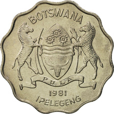 Botsuana, Pula, 1981, British Royal Mint, FDC, Cobre - níquel, KM:8
