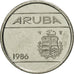 Moneta, Aruba, Beatrix, 5 Cents, 1986, Utrecht, MS(65-70), Stal niklowana, KM:1