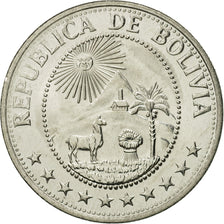 Bolivia, Peso Boliviano, 1978, MS(65-70), Nickel Clad Steel, KM:192