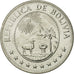 Bolivia, Peso Boliviano, 1978, MS(65-70), Nickel Clad Steel, KM:192