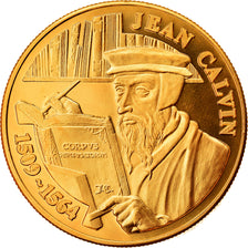 Switzerland, Medal, Jean Calvin, MS(64), Copper-Nickel Gilt