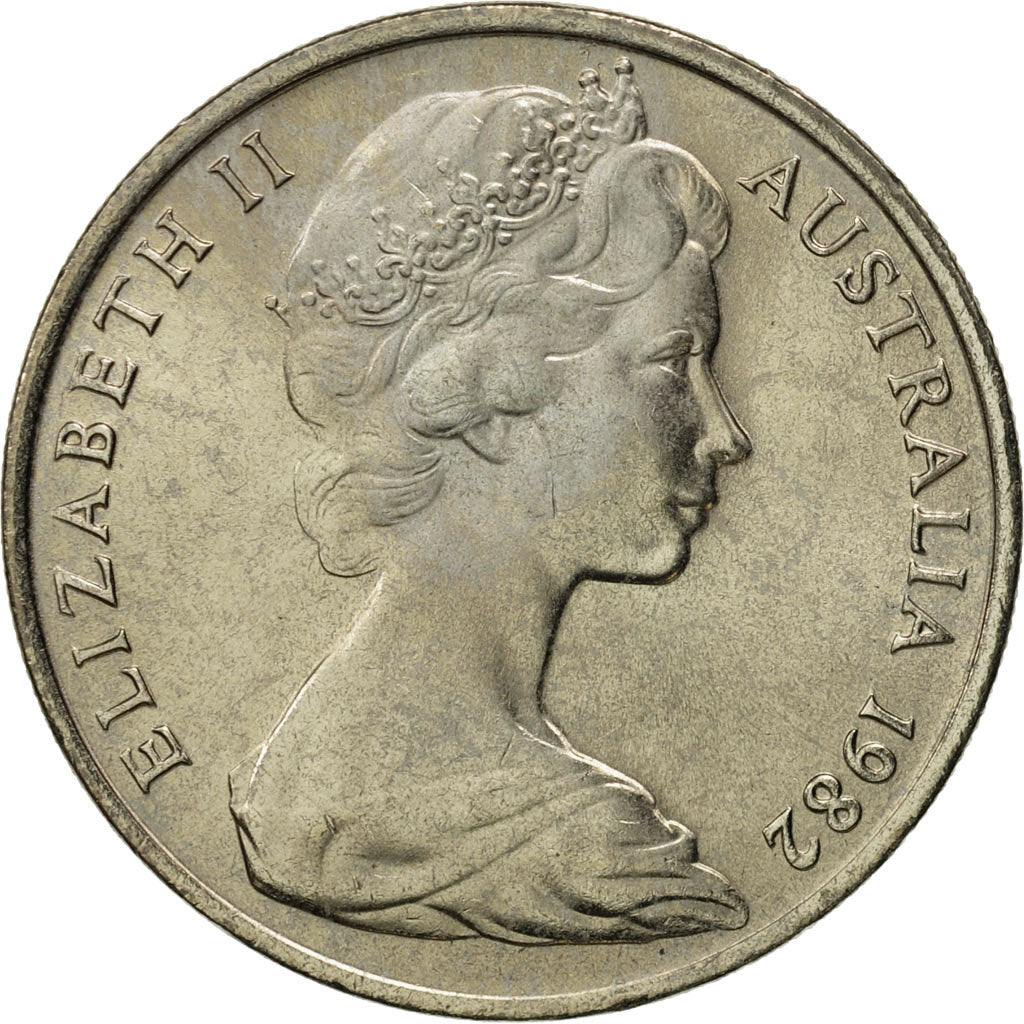 Coin, Australia, Elizabeth II, 10 Cents, 1982, MS(65-70), Copper-nickel, KM:65