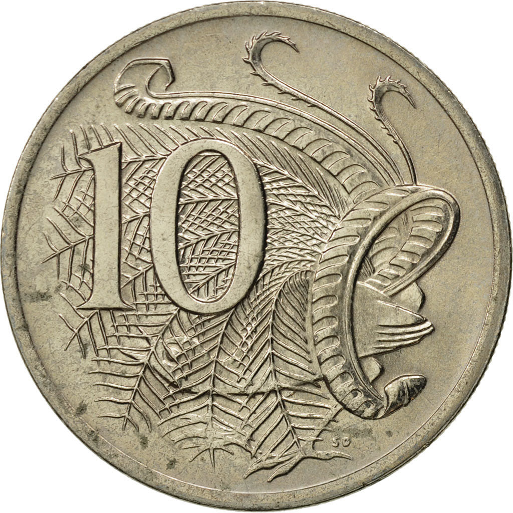 Coin, Australia, Elizabeth II, 10 Cents, 1982, MS(65-70), Copper-nickel, KM:65
