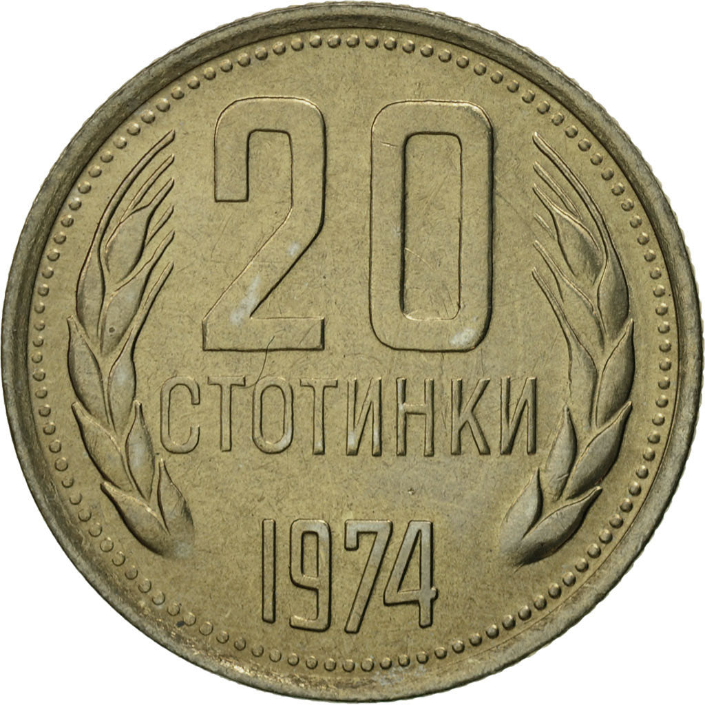Monnaie, Bulgarie, 20 Stotinki, 1974, FDC, Nickel-brass, KM:88