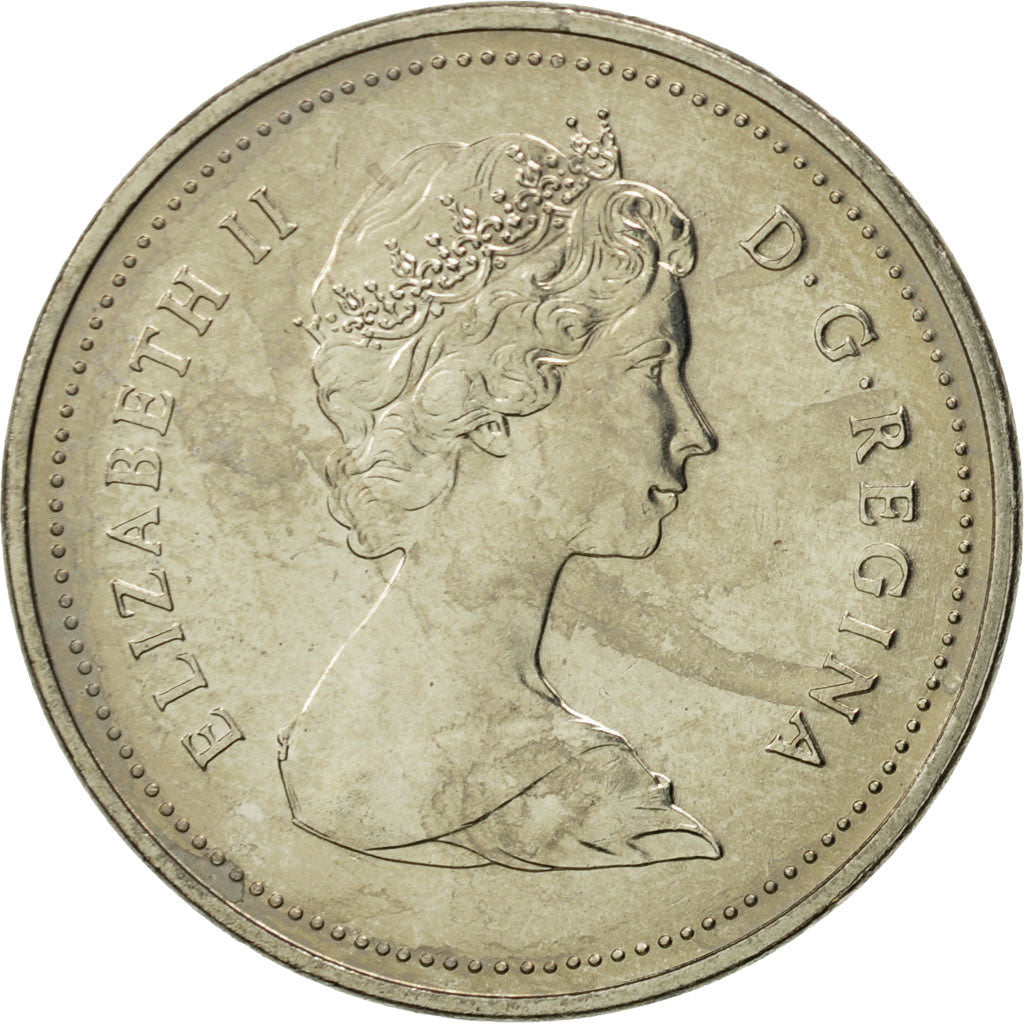 Coin, Canada, Elizabeth II, 5 Cents, 1984, Royal Canadian Mint, Ottawa