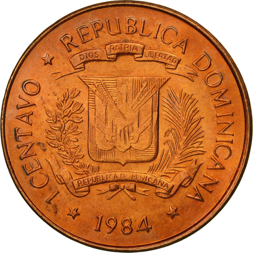 Dominican Republic, Centavo, 1984, Dominican Republic Mint, Mexico City