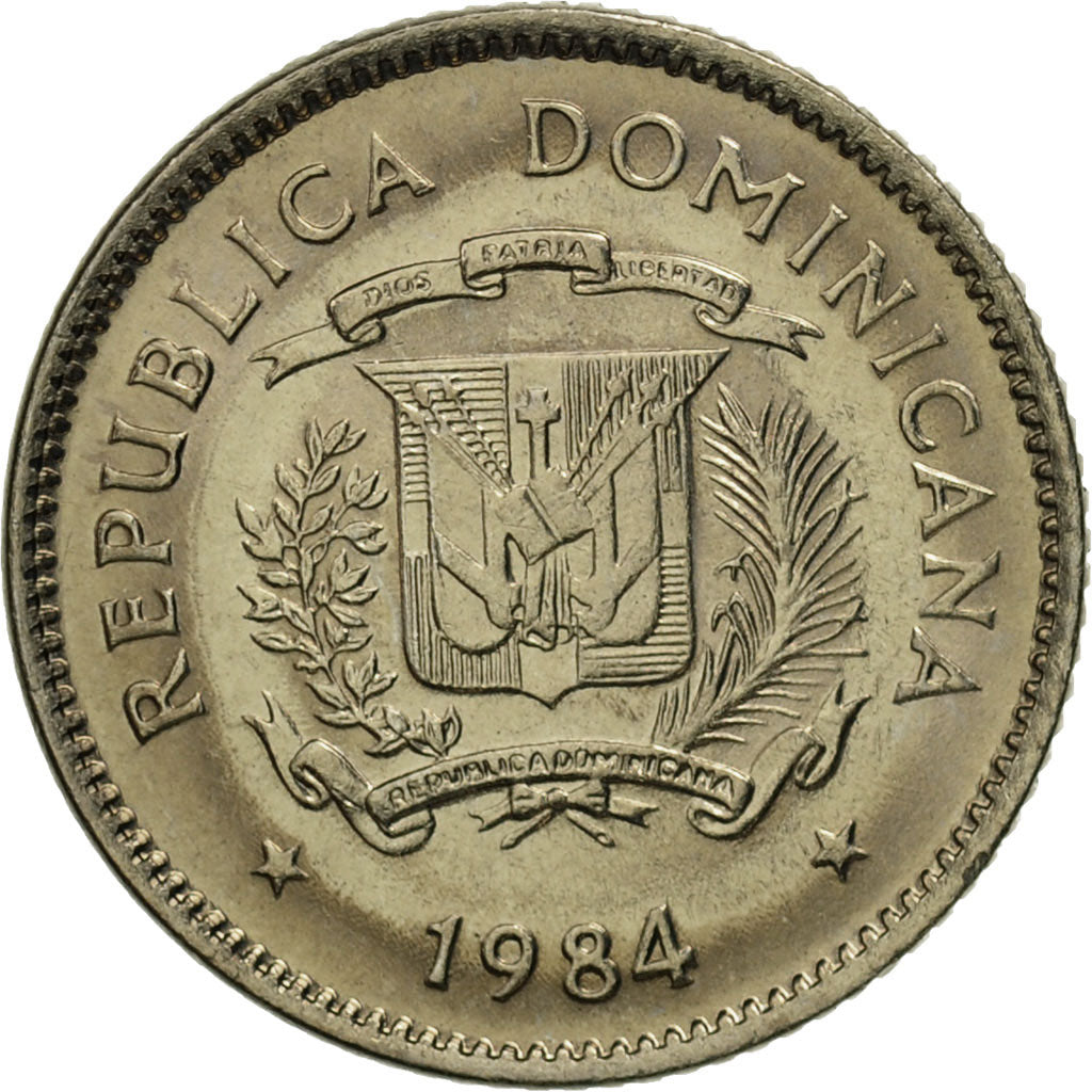 Moneta, Repubblica domenicana, 10 Centavos, 1984, Dominican Republic Mint