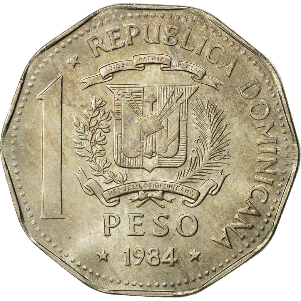 Dominican Republic, Peso, 1984, Dominican Republic Mint, Mexico City, MS(65-70)