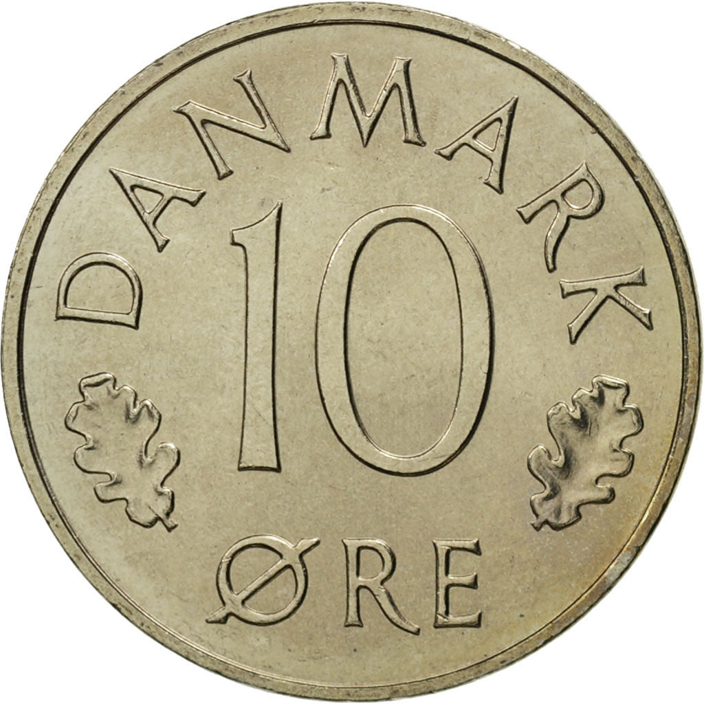 Coin, Denmark, Margrethe II, 10 Öre, 1984, Copenhagen, MS(65-70)
