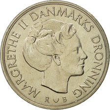 Coin, Denmark, Margrethe II, Krone, 1984, Copenhagen, MS(65-70), Copper-nickel