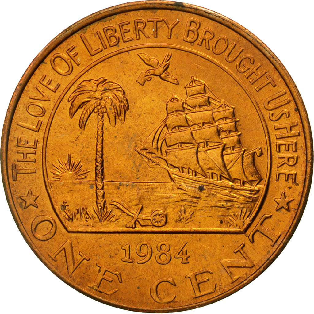 Liberia, Cent, 1984, STGL, Bronze, KM:13