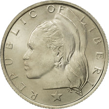 Liberia, 10 Cents, 1984, MS(65-70), Copper-nickel, KM:15a.2