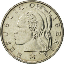 Coin, Liberia, 25 Cents, 1968, MS(65-70), Copper-nickel, KM:16a.2